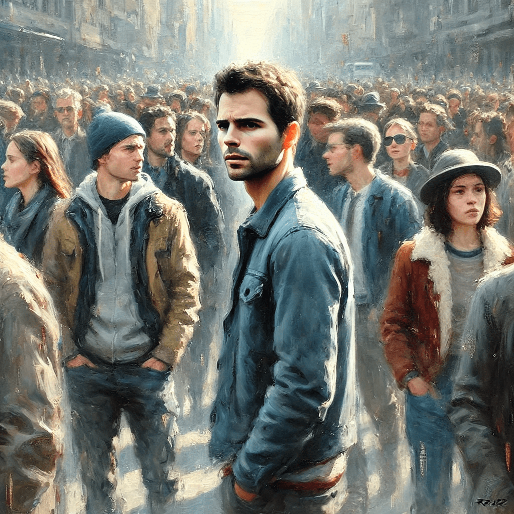 Alone in a crowd